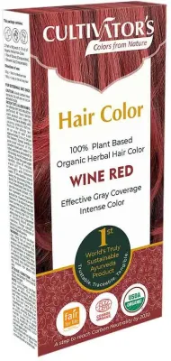Растительная краска для волос Cultivator's, оттенок Wine Red, 100 г