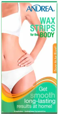 Восковые полоски для депиляции тела Andrea Wax Strips Body