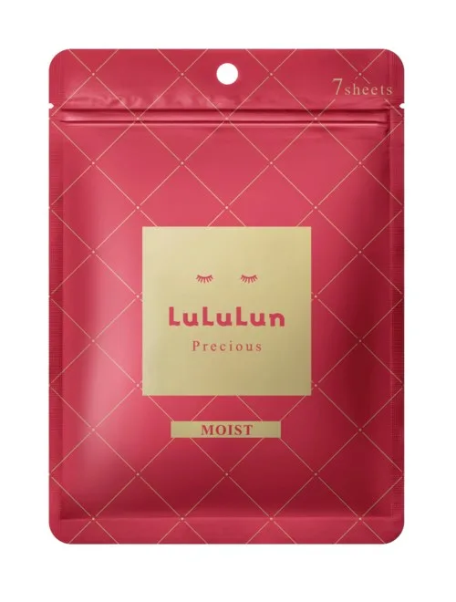 Тканевые маски для лица LuLuLun Precious Sheet Mask Red, увлажняющие, для сухой и зрелой кожи, 7 шт