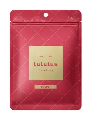 Тканевые маски для лица LuLuLun Precious Sheet Mask Red, увлажняющие, для сухой и зрелой кожи, 7 шт