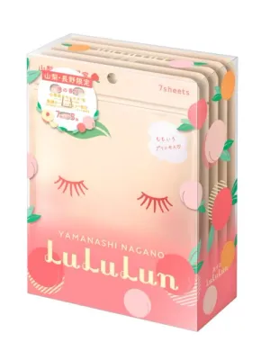 Тканевые маски для лица LuLuLun Premium Sheet Mask Yamanashi Peach, с соком персика и мёдом, 35 шт