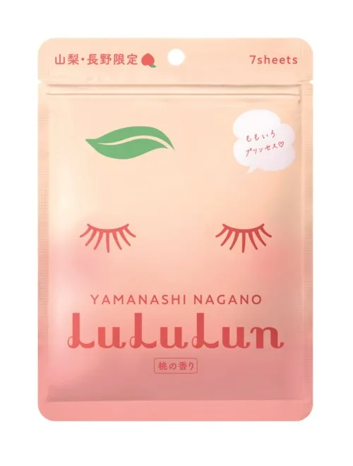 Тканевые маски для лица LuLuLun Premium Sheet Mask Yamanashi Peach, с соком персика и мёдом, 7 шт