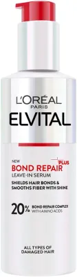 Несмываемая сыворотка для волос L'Oreal Paris Elvital Bond Repair восстанавливающая, для повреждённых волос, 150 мл