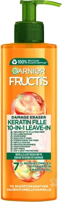 Несмываемое средство для волос Garnier Fructis Damage Eraser Keratin Filler 10-in-1 для повреждённых волос, 400 мл