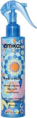 Несмываемый кондиционер Amika Hydro Rush Intense Moisture увлажняющий, против пушения, для сухих волос, 200 мл