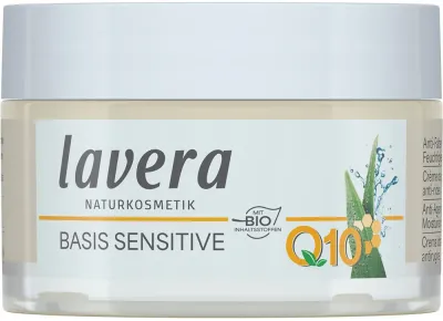 Крем для лица Lavera Basis Sensitiv Q10 увлажняющий, против морщин, с коэнзимом Q10, 50 мл