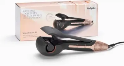 Автоматическая плойка BaByliss Wave Secret Air C1900E, чёрный и розовое золото