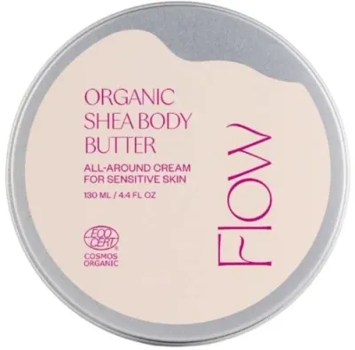Баттер для тела Flow Cosmetics Organic Shea Body Butter, 100% масло ши, без запаха, 130 мл