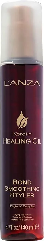 Несмываемый кондиционер Lanza Keratin Healing Oil Bond Smoothing Styler разглаживающий, термозащитный, 140 мл
