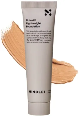 Тональная основа Minolei Uniset Lightweight Foundation лёгкая, увлажняющая, оттенок 40