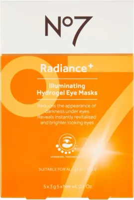 Гидрогелевые патчи для кожи вокруг глаз No7 Radiance+ Hydrogel Eye Masks охлаждающие, для сияния, 15 г