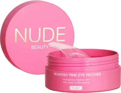 Гидрогелевые патчи для кожи вокруг глаз Nude Beauty Heavenly Pink для сияния, 30 пар