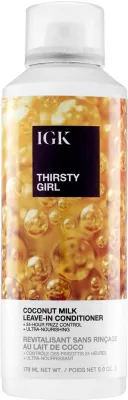 Спрей-кондиционер IGK Thirsty Girl Leave-In несмываемый, увлажняющий, против пушения, 179 мл