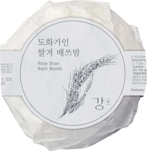 Бомбочка для ванны House of Dohwa Rice Bran, с экстрактом риса, успокаивающая, 125 г