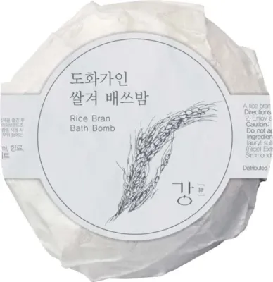 Бомбочка для ванны House of Dohwa Rice Bran, с экстрактом риса, успокаивающая, 125 г