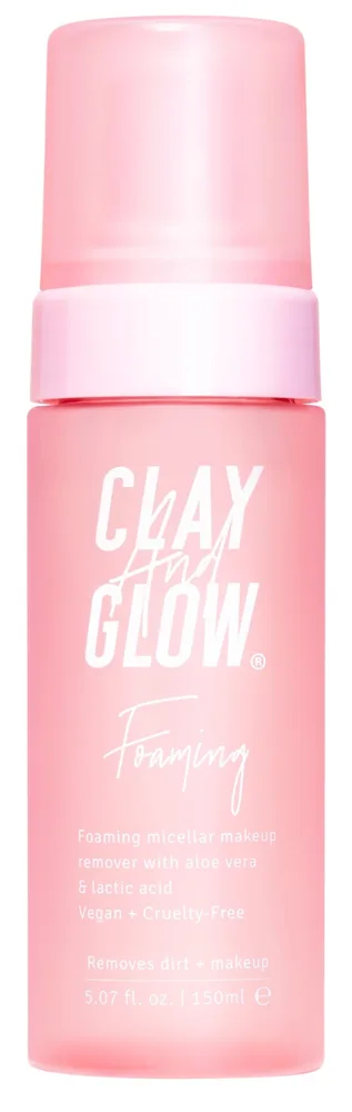 Пенка для снятия макияжа Clay And Glow Micellar Makeup Remover не сушит кожу, 150 мл