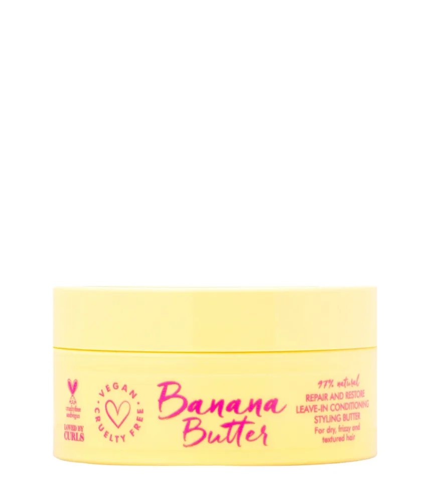 Несмываемый кондиционер Umberto Giannini Banana Butter увлажняющий, для сухих и пушащихся волос, 200 мл