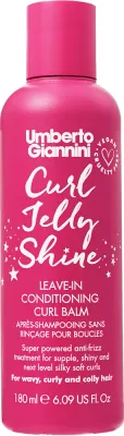 Несмываемый бальзам-кондиционер Umberto Giannini Curl Jelly Shine против пушения, для вьющихся волос, 180 мл