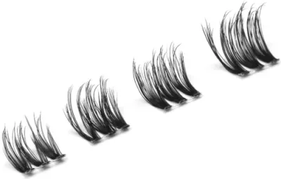 Пучки ресниц Blik Self-Stick Lash Clusters самоклеящиеся, оттенок Black, 72 шт