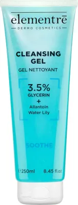 Гель для умывания Elementre Cleansing Gel, с глицерином 3,5%, снимает макияж, 250 мл