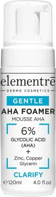Пенка для умывания Elementre AHA Foamer Gentle Cleanser, с кислотами AHA 6%, для жирной и комбинированной кожи, 120 мл