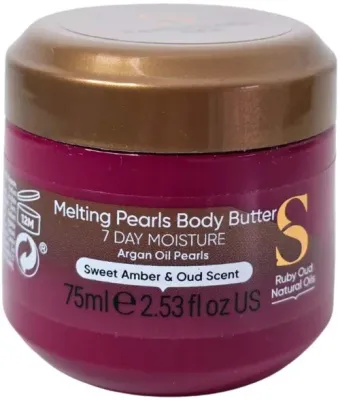 Баттер для тела Sanctuary Spa Ruby Oud Melting Pearl, интенсивно увлажняющий, 75 мл