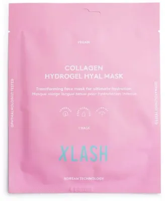 Гидрогелевая маска для лица Xlash Collagen Hydrogel Hyal Mask, с коллагеном, увлажняющая