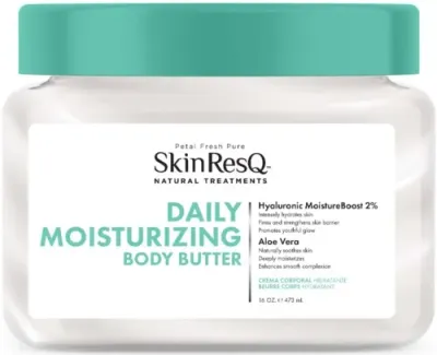 Баттер для тела Petal Fresh Skin ResQ Daily Moisturizing, с алоэ и 2% гиалуроновой кислоты, 473 мл