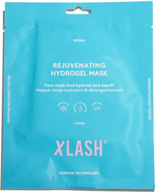 Гидрогелевая маска для лица Xlash Rejuvenating Hydrogel Mask, с гиалуроновой кислотой, охлаждающая
