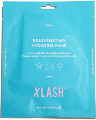 Гидрогелевая маска для лица Xlash Rejuvenating Hydrogel Mask, с гиалуроновой кислотой, охлаждающая