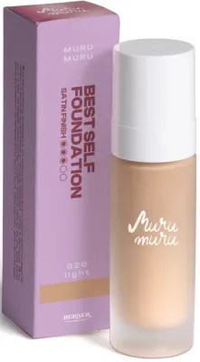 Тональная основа Murumuru Best Self Foundation лёгкая, выравнивает тон, оттенок 020 Light