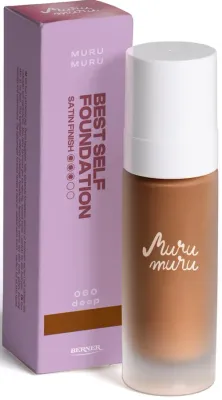 Тональная основа Murumuru Best Self Foundation лёгкая, выравнивает тон, оттенок 060 Deep