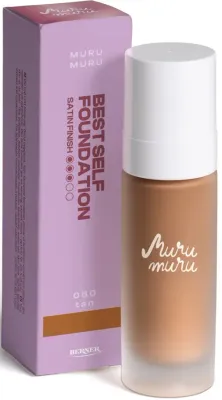 Тональная основа Murumuru Best Self Foundation лёгкая, выравнивает тон, оттенок 050 Tan