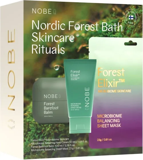 Набор для тела NOBE Nordic Forest Bath Skincare Ritual, с экстрактом лесных микроорганизмов