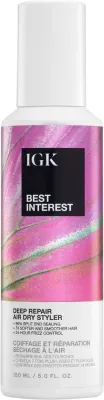 Несмываемый стайлер для волос IGK Best Interest Deep Repair Air Dry восстанавливающий, для повреждённых волос, 150 мл