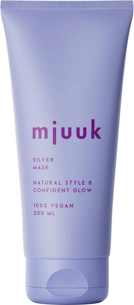 Оттеночная маска Mjuuk Silver против желтизны, для светлых и седых волос, 200 мл