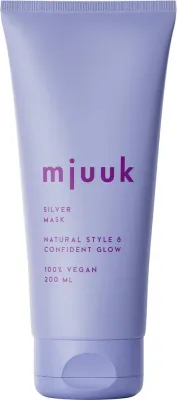 Оттеночная маска Mjuuk Silver против желтизны, для светлых и седых волос, 200 мл