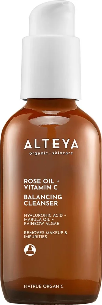 Гель для умывания Alteya Organics Rose Oil + Vitamin C Balancing Cleanser с розовым маслом, 120 мл