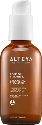 Гель для умывания Alteya Organics Rose Oil + Vitamin C Balancing Cleanser с розовым маслом, 120 мл