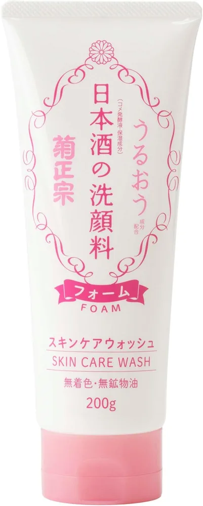 Пенка для умывания Kiku-Masamune Sake Skin Care Foaming Face Wash, с саке, увлажняющая, 200 г