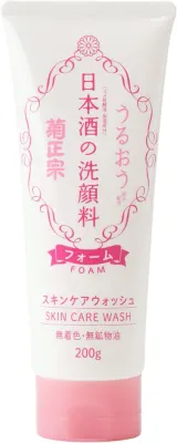 Пенка для умывания Kiku-Masamune Sake Skin Care Foaming Face Wash, с саке, увлажняющая, 200 г