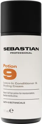 Несмываемый кондиционер Sebastian Professional Potion 9 Leave-In Conditioner & Styling Cream для ухода и укладки, 50 мл