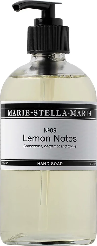 Жидкое мыло для рук Marie-Stella-Maris Lemon Notes, 96% натуральных компонентов, цитрусовый аромат, 250 г / 500 г / 500 мл
