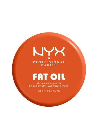 Баттер для тела NYX Professional Makeup Fat Oil Shimmer Caramelt Mami, с шиммером, питательный, 50 мл