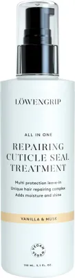 Несмываемое средство для волос Lowengrip All In One Repairing Cuticle Seal Treatment восстанавливающее, термозащитное, 150 мл