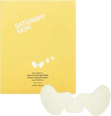 Гидрогелевые патчи для кожи вокруг глаз Saturday Skin Yuzu Vitamin C Butterfly Hydrogel Mask с витамином C, 40 г