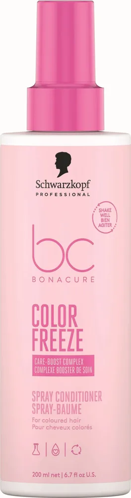 Спрей-кондиционер Schwarzkopf Professional BC Bonacure Color Freeze несмываемый, для окрашенных волос, 200 мл / 400 мл