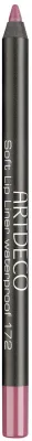 Карандаш для губ Artdeco Soft Lip Liner Waterproof, водостойкий, оттенок 172 Cool Mauve