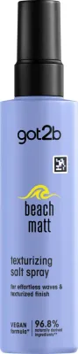 Солевой спрей got2b Beach Matt Texturizing Salt Spray, матовый эффект, 200 мл