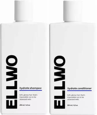 Набор: шампунь и кондиционер Ellwo Hydrate увлажняющий, для окрашенных волос, 250 мл